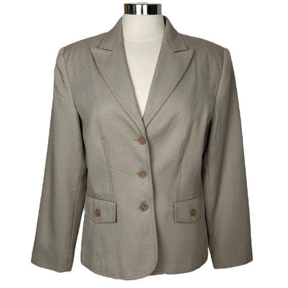 Giorgio Sant'Angelo Tan 3 Button Classic Blazer - Picture 13 of 13